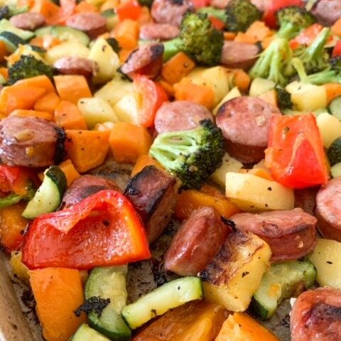 Sheet Pan Dinners Easy Sausage & Veggie Recipe! - Must Have Mom