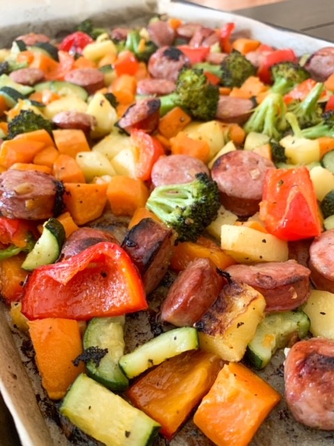 Chicken Sausage and Vegetables Sheet Pan Supper Recipe – Sunset